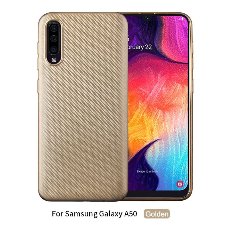 Hülle Für Samsung Galaxy A50 Kohlefaserbeschichtung