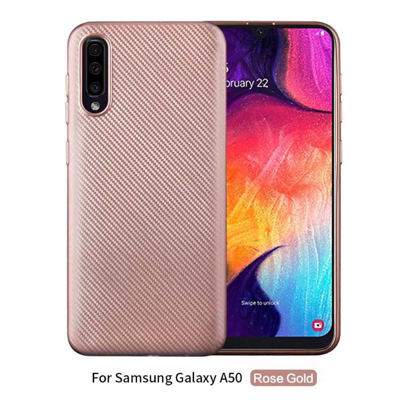 Hülle Für Samsung Galaxy A50 Kohlefaserbeschichtung