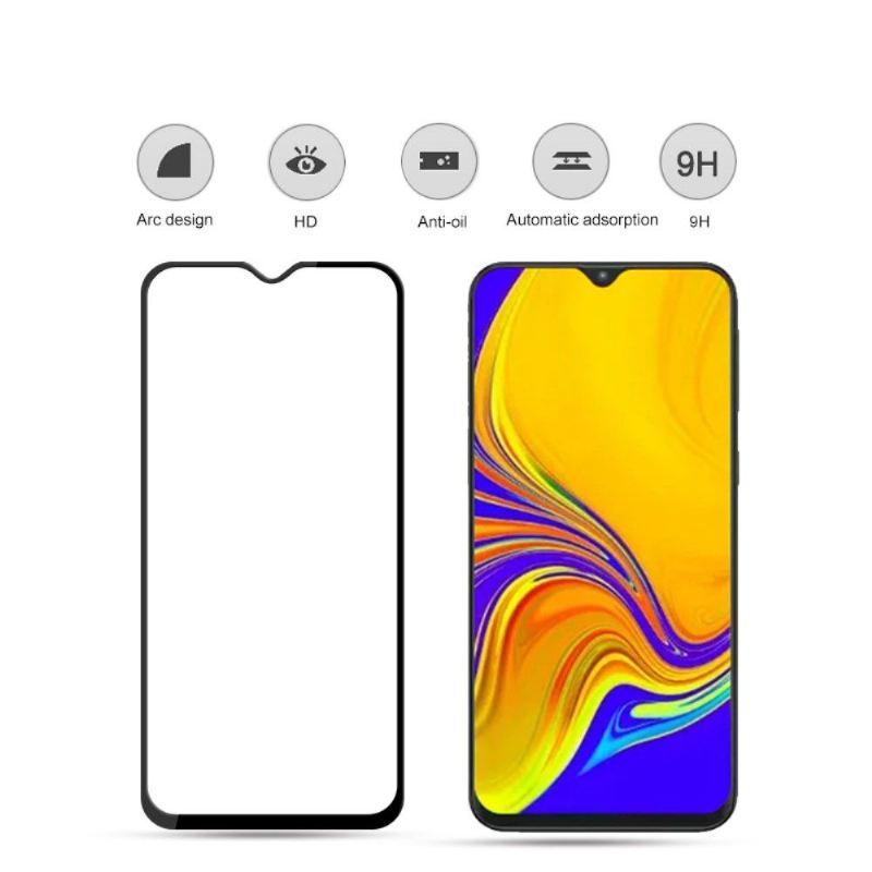 Samsung Galaxy A50 - Displayschutzfolie Aus Gehärtetem Glas In Voller Größe - Schwarz