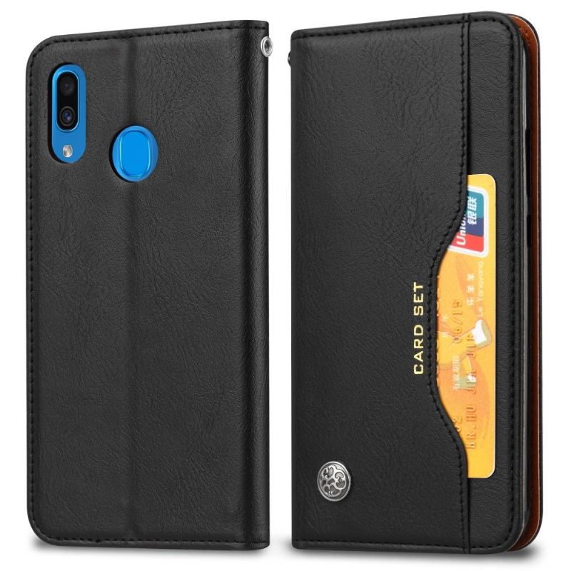 Case Für Samsung Galaxy A20e Ständeretui Aus Leder