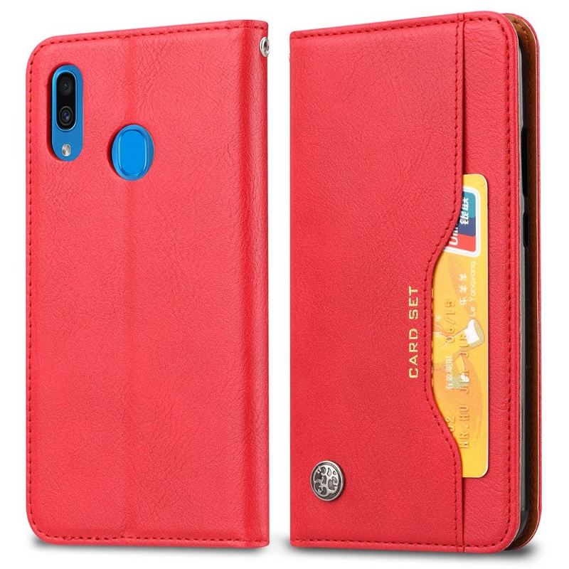 Case Für Samsung Galaxy A20e Ständeretui Aus Leder