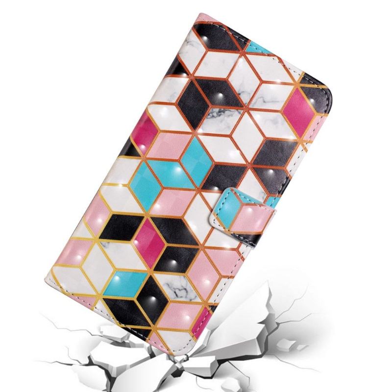 Flip Case Für Samsung Galaxy A20e Geometrisches Design