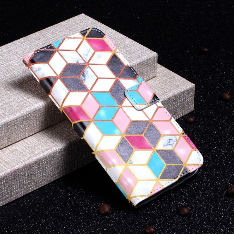 Flip Case Für Samsung Galaxy A20e Geometrisches Design