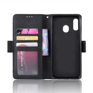 Flip Case Für Samsung Galaxy A20e Premium Mit Kartenhalter