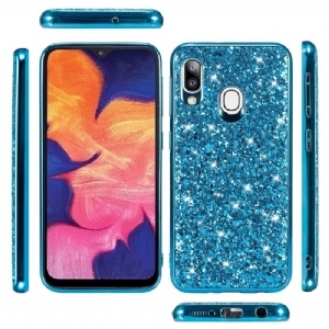 Handyhülle Für Samsung Galaxy A20e Glamouröser Glitzer