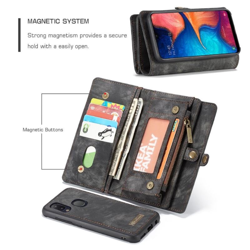 Hülle Case Für Samsung Galaxy A20e Anti-Sturz 2 in 1 Magnetisch