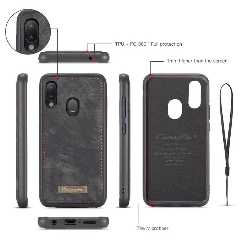 Hülle Case Für Samsung Galaxy A20e Anti-Sturz 2 in 1 Magnetisch