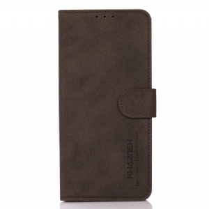 Flip Case Für Xiaomi Redmi Note 12 Pro Plus Khazneh Modischer Ledereffekt