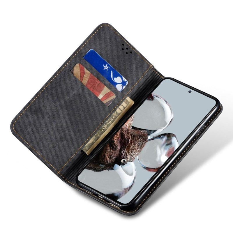 Schutzhülle Für Xiaomi Redmi Note 12 Pro Plus Flip Case Denim-stoff