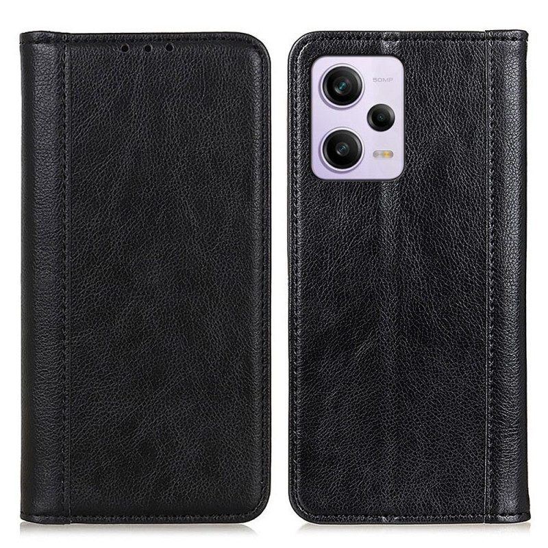 Schutzhülle Für Xiaomi Redmi Note 12 Pro Plus Flip Case Litschi-spaltleder