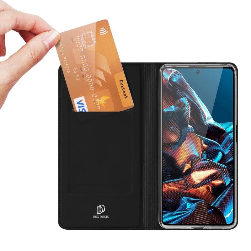 Schutzhülle Für Poco X5 Pro 5G Flip Case Skin Pro Dux Ducis