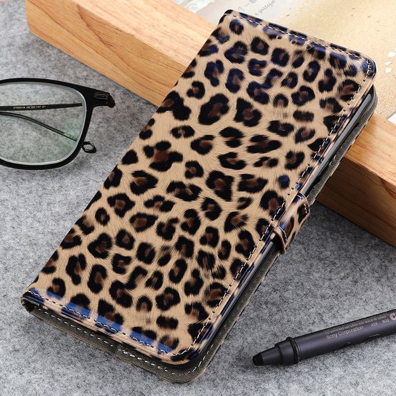 Lederhüllen Für Xiaomi Mi Note 10 Lite Anti-Sturz Leopard