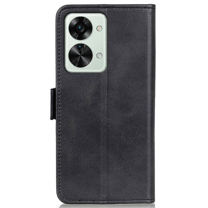 Flip Case Für OnePlus Nord 2T 5G Doppelter Verschluss