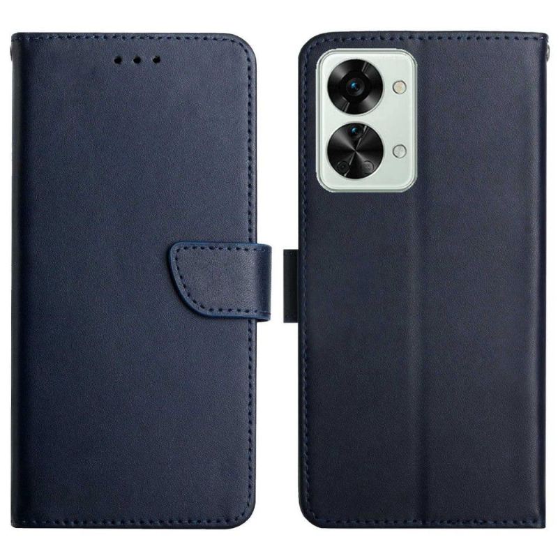 Flip Case Für OnePlus Nord 2T 5G Glattleder