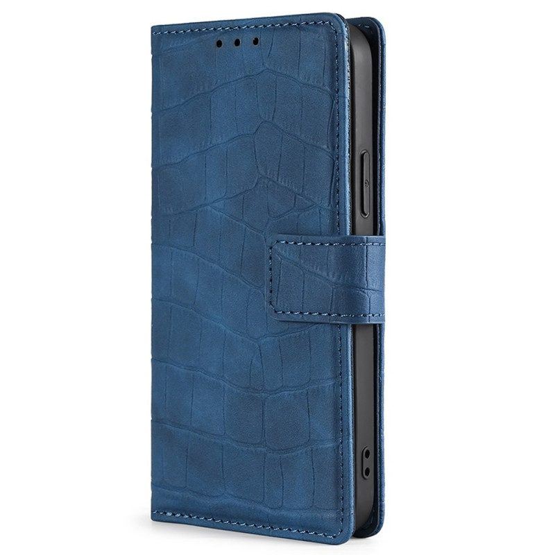 Flip Case Für OnePlus Nord 2T 5G Krokodilleder-stil