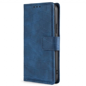 Flip Case Für OnePlus Nord 2T 5G Krokodilleder-stil