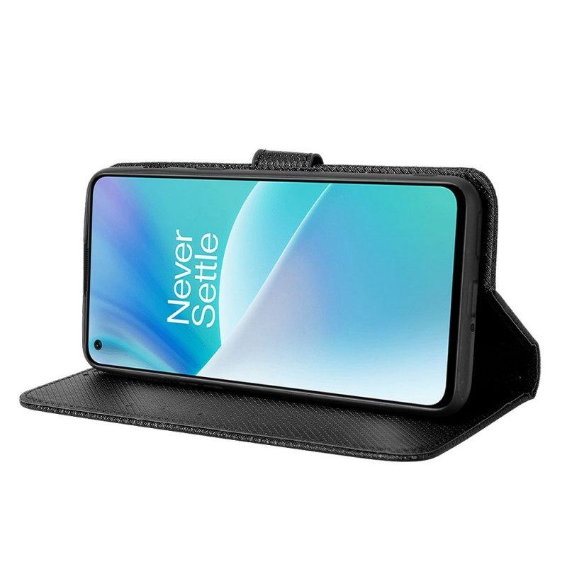 Flip Case Für OnePlus Nord 2T 5G Mit Kordel Kunstlederarmband