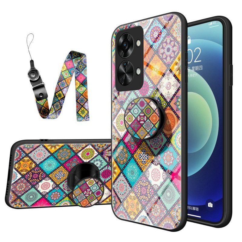 Handyhülle Für OnePlus Nord 2T 5G Patchwork-magnethalter