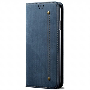 Schutzhülle Für OnePlus Nord 2T 5G Flip Case Denim-stoff