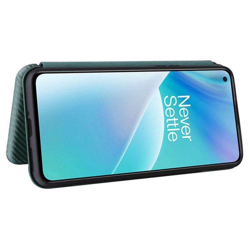 Schutzhülle Für OnePlus Nord 2T 5G Flip Case Ring Aus Kohlefaser