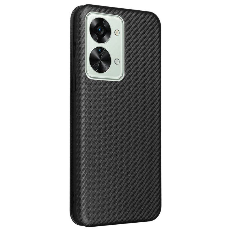 Schutzhülle Für OnePlus Nord 2T 5G Flip Case Ring Aus Kohlefaser