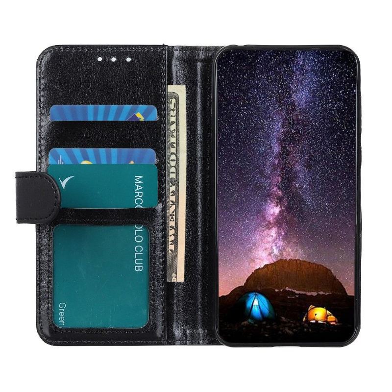 Case Für Realme C21 Flip Case Stützfunktion Aus Kunstleder