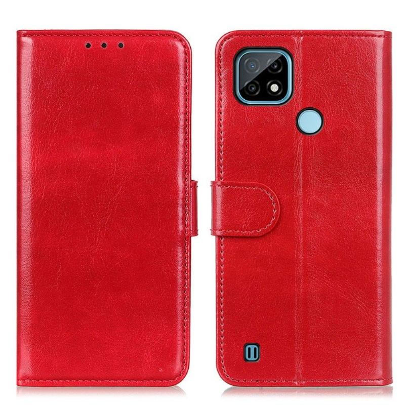 Case Für Realme C21 Flip Case Stützfunktion Aus Kunstleder