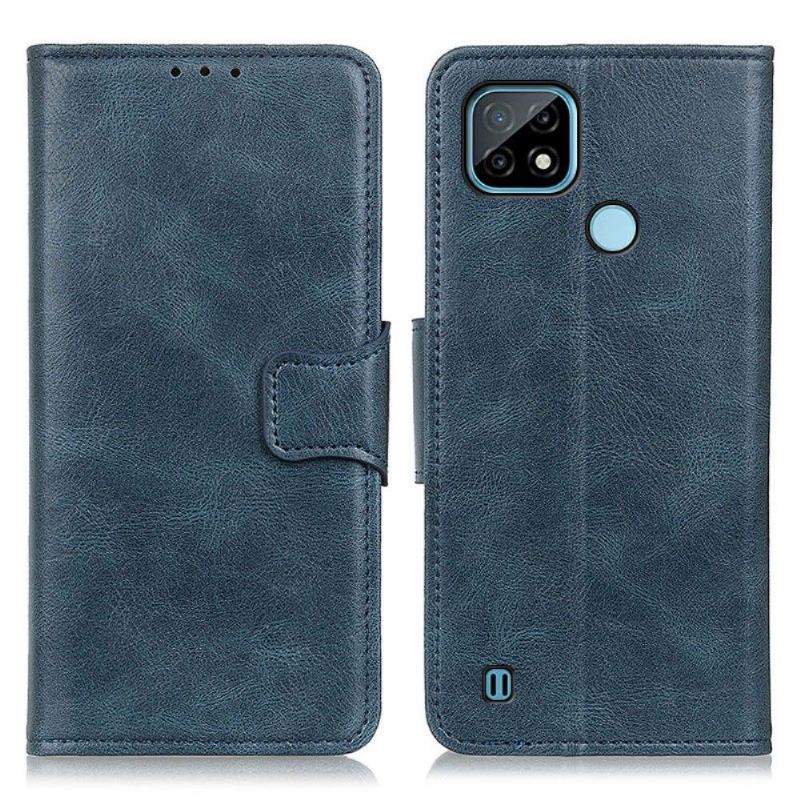 Lederhüllen Für Realme C21 Schutzhülle Flip Case Folio Standfunktion Aus Kunstleder