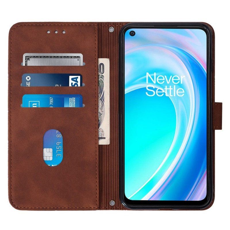 Flip Case Für OnePlus Nord CE 2 Lite 5G Mit Kordel Riemendreiecke