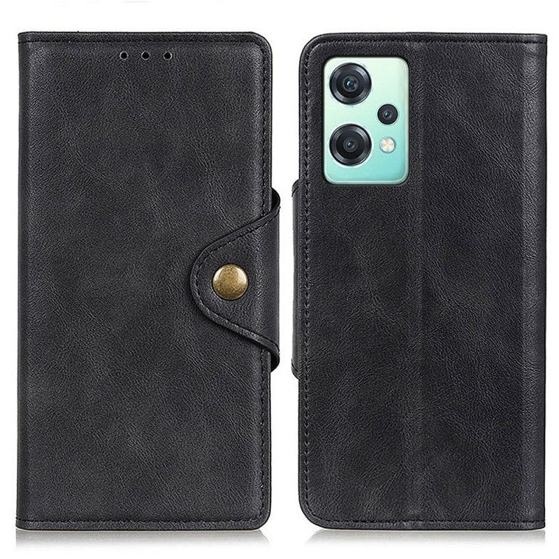 Flip Case Für OnePlus Nord CE 2 Lite 5G Stil Lederknopf