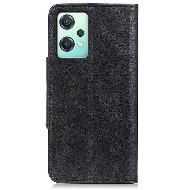 Flip Case Für OnePlus Nord CE 2 Lite 5G Stil Lederknopf