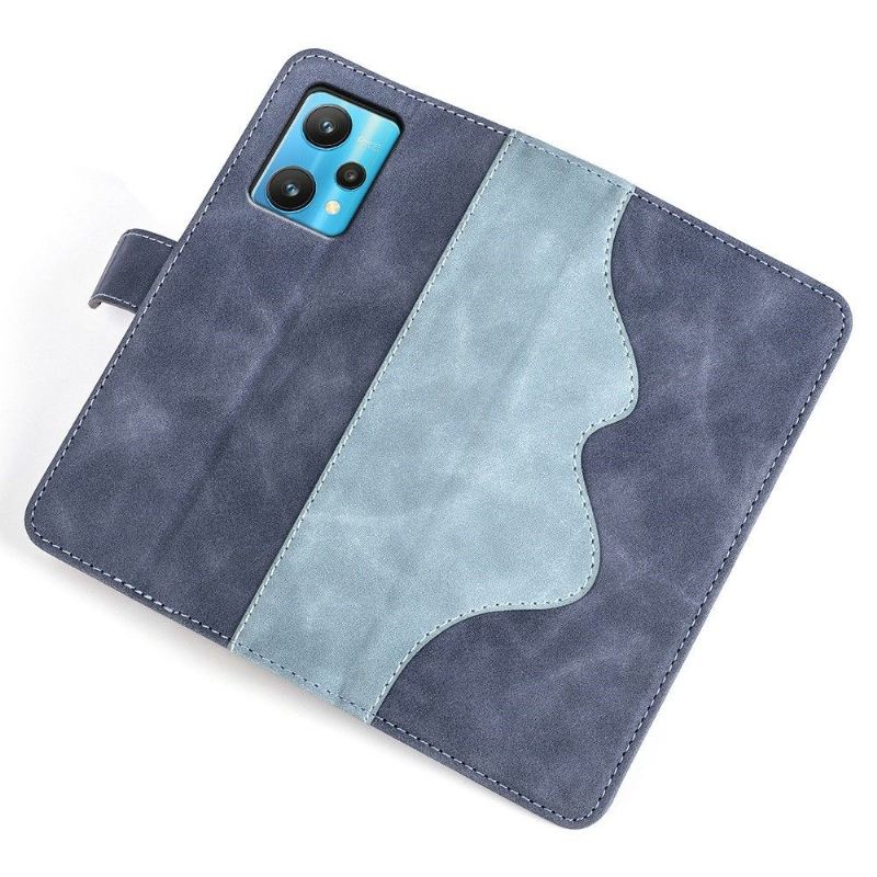 Flip Case Für OnePlus Nord CE 2 Lite 5G Flip Case Zweifarbiger Folio-ständer