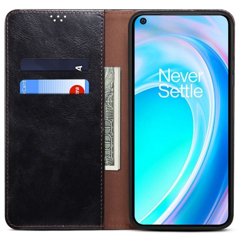 Schutzhülle Für OnePlus Nord CE 2 Lite 5G Flip Case Gewachstes Kunstleder