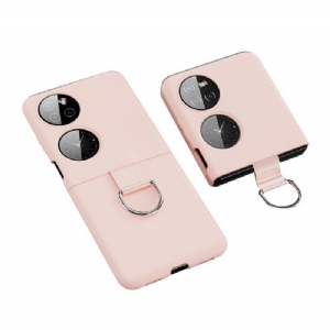 Hülle Für Huawei P50 Pocket Metall Ring