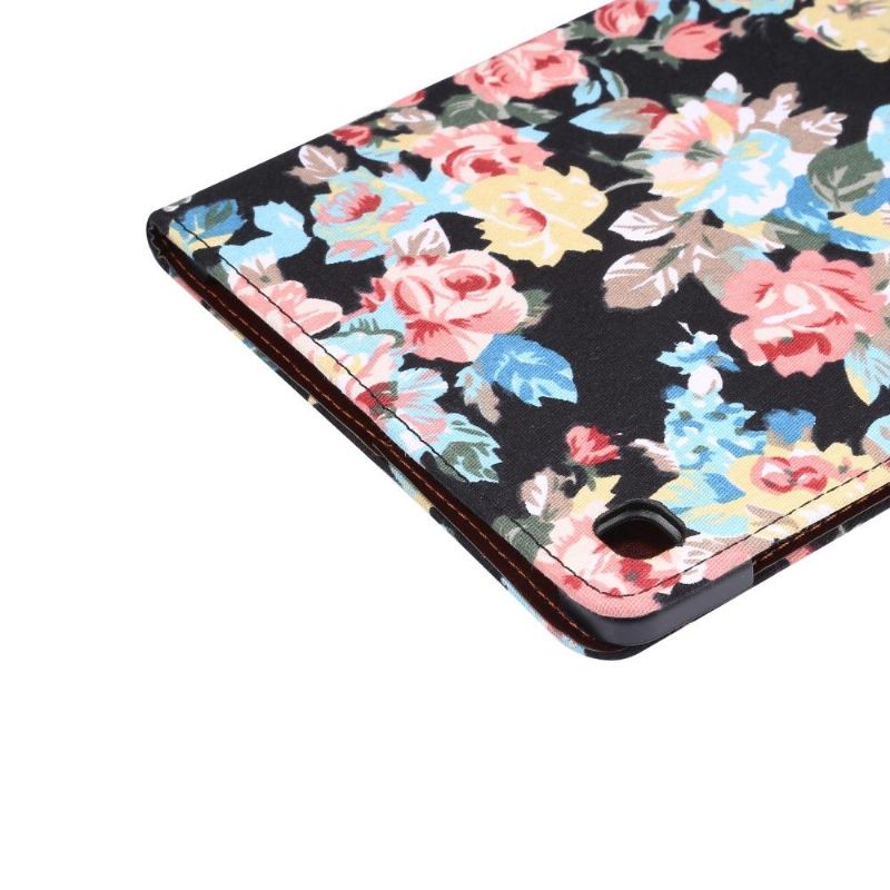 Flip Case Für Samsung Galaxy Tab S6 Lite Blumenstoff