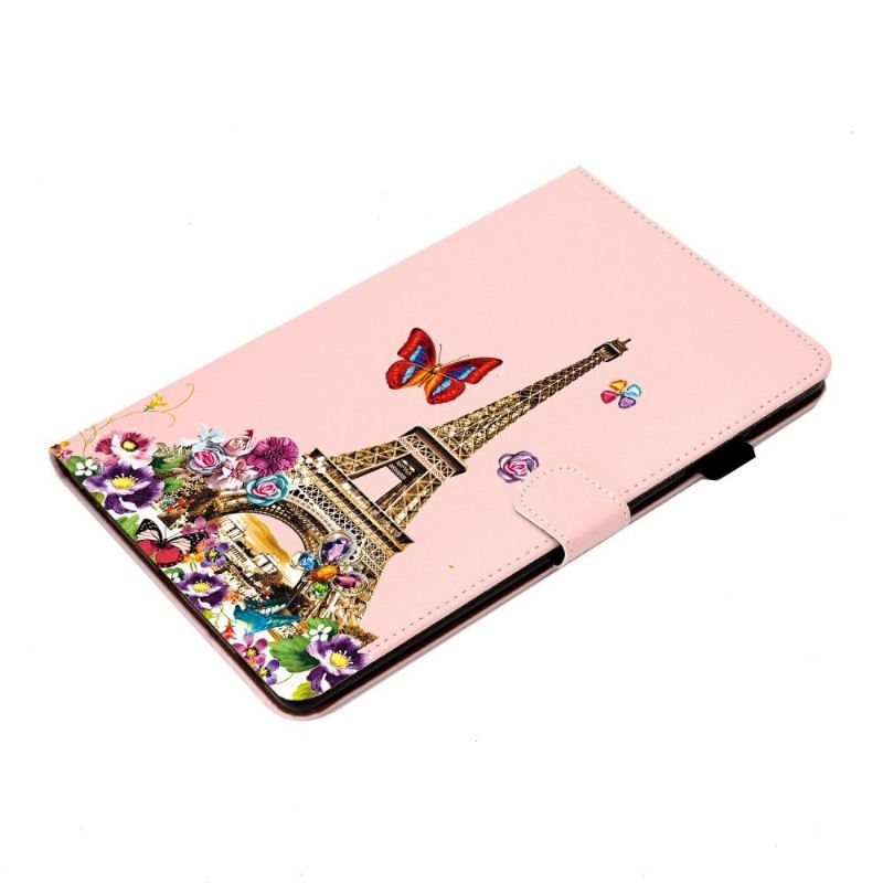 Flip Case Für Samsung Galaxy Tab S6 Lite Eiffelturm-frühling