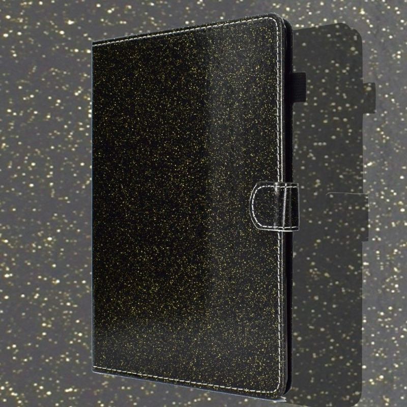 Flip Case Für Samsung Galaxy Tab S6 Lite Pailletten - Schwarz