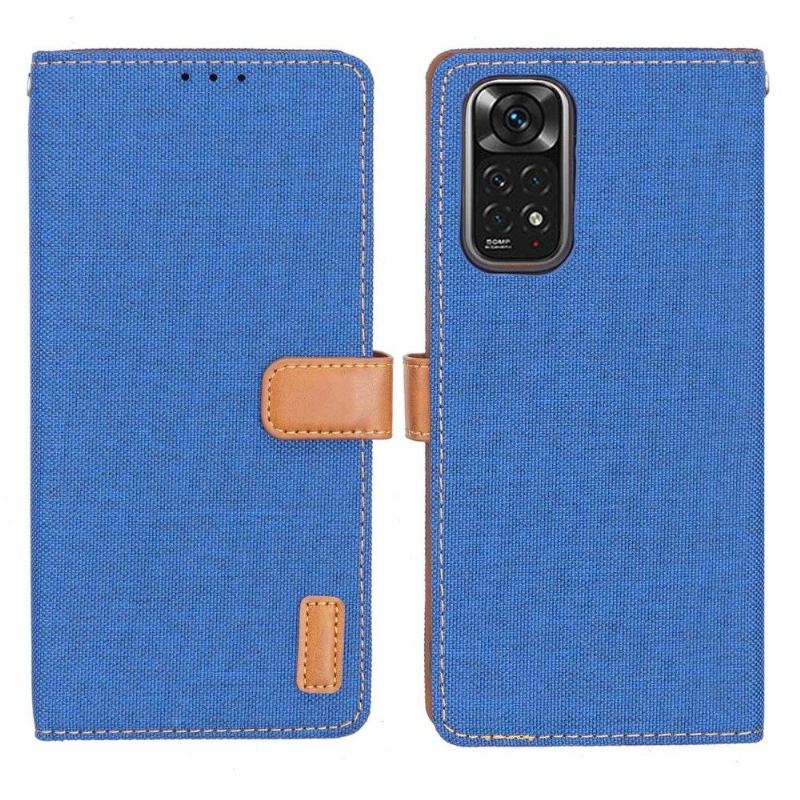 Flip Case Für Xiaomi Redmi Note 11 / Note 11S Canvas-effekt Oxford