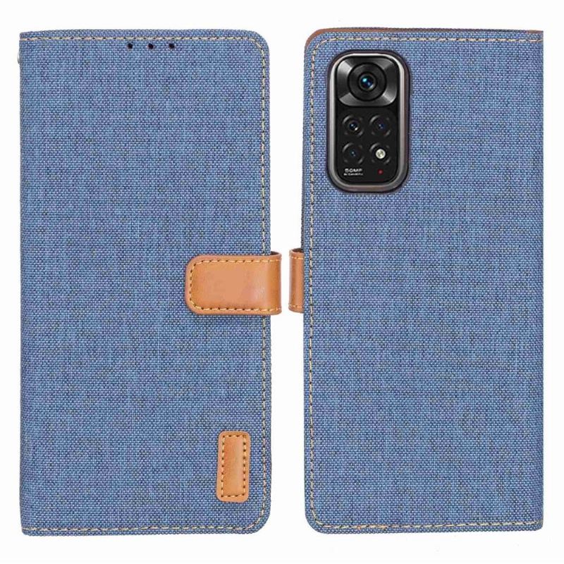 Flip Case Für Xiaomi Redmi Note 11 / Note 11S Canvas-effekt Oxford