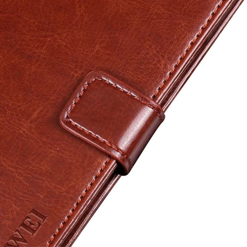 Flip Case Für Xiaomi Redmi Note 11 / Note 11S Flip Case Idewei Folio Lederoptik