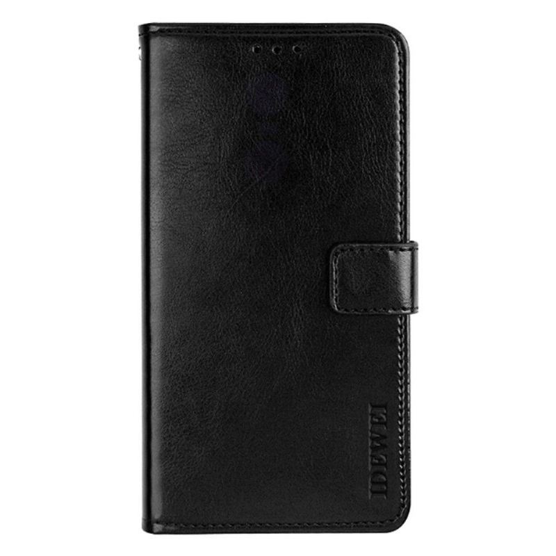 Flip Case Für Xiaomi Redmi Note 11 / Note 11S Flip Case Idewei Folio Lederoptik