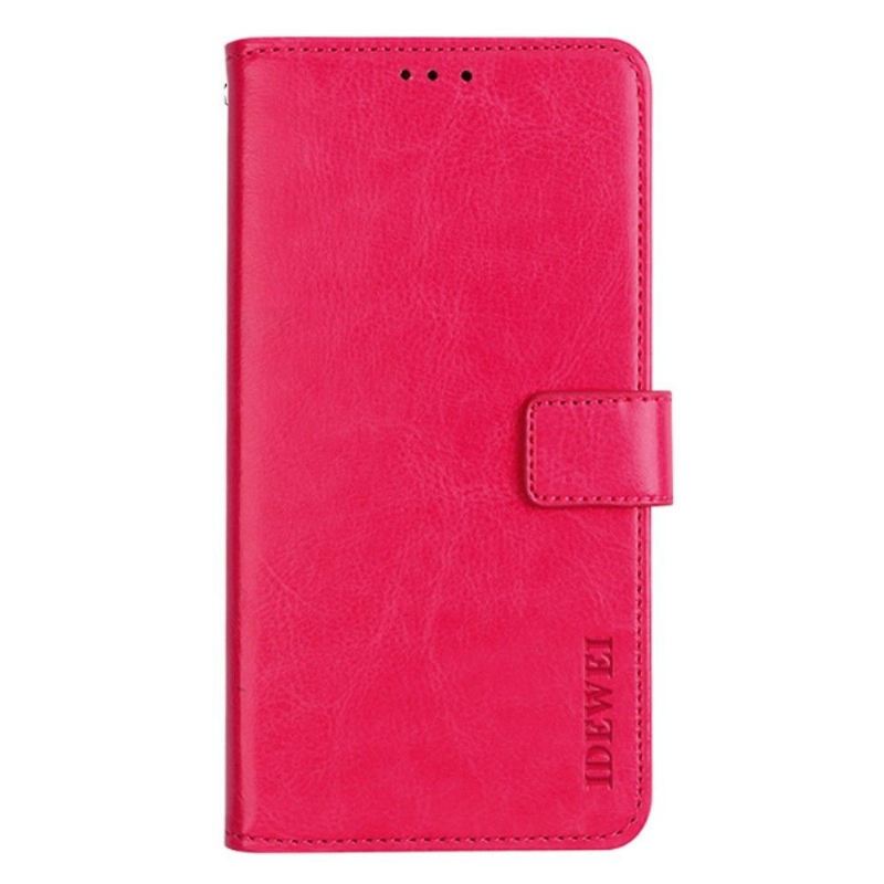 Flip Case Für Xiaomi Redmi Note 11 / Note 11S Flip Case Idewei Folio Lederoptik