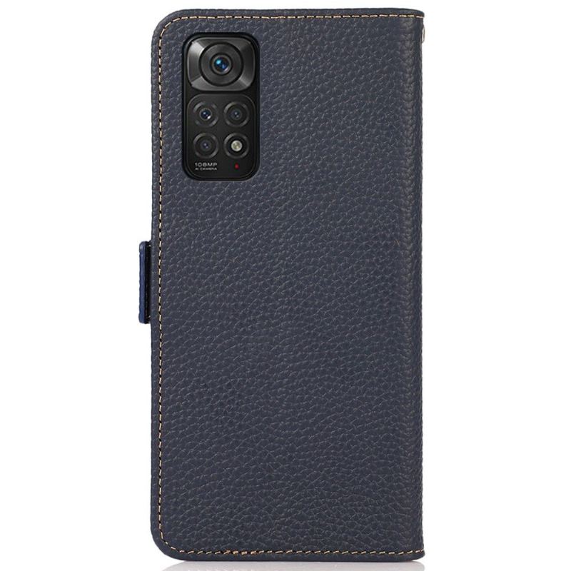 Flip Case Für Xiaomi Redmi Note 11 / Note 11S Khazneh Erstes Genarbtes Leder