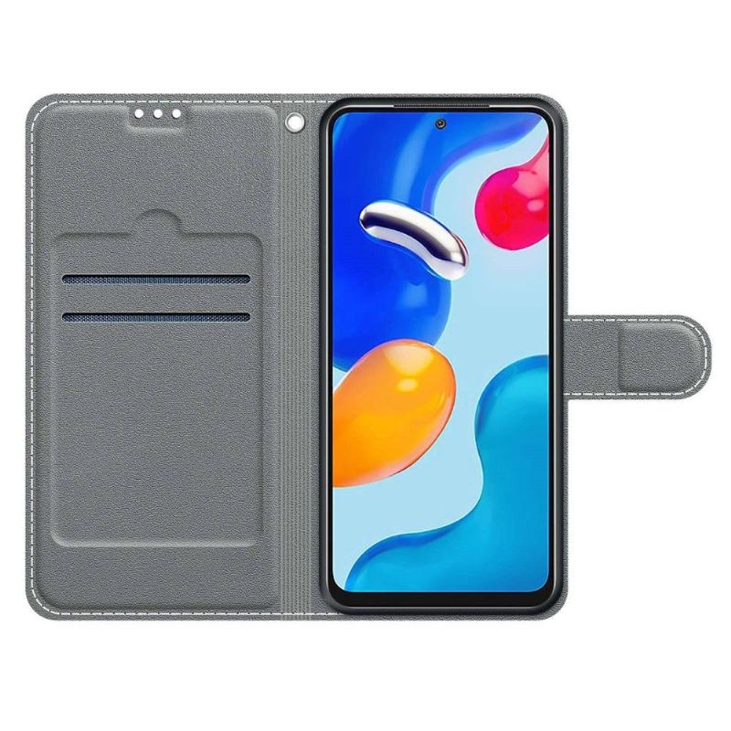 Flip Case Für Xiaomi Redmi Note 11 / Note 11S Lila Schmetterling