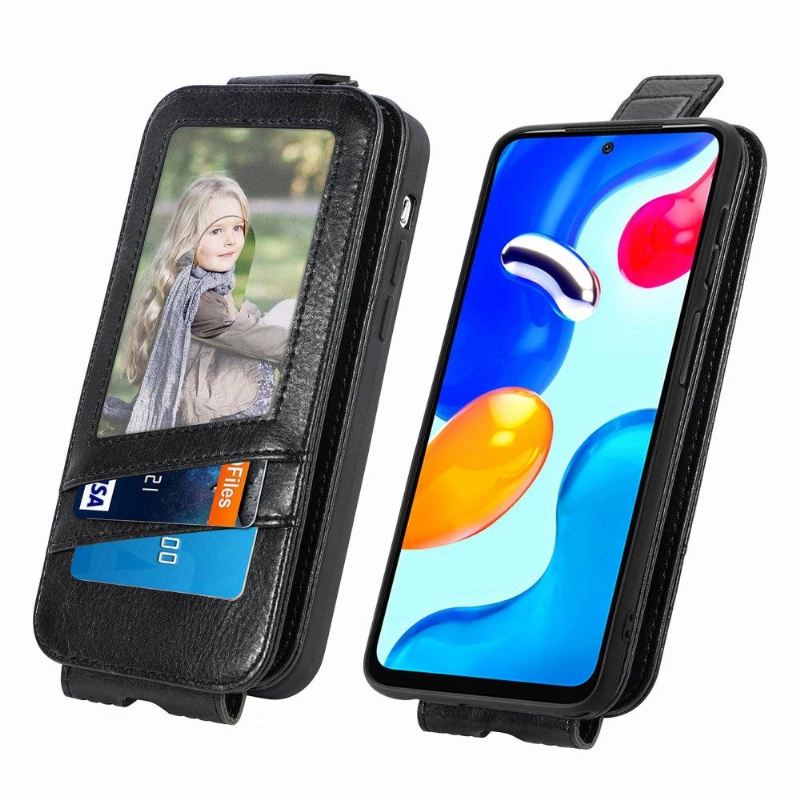 Flip Case Für Xiaomi Redmi Note 11 / Note 11S Flip Case Vertikaler Klappkartenhalter