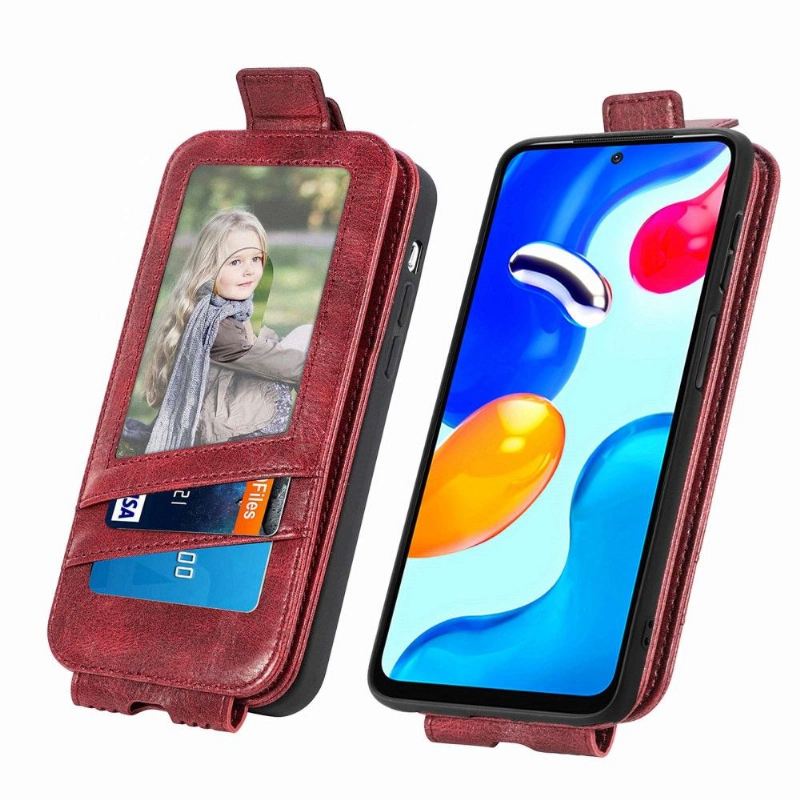 Flip Case Für Xiaomi Redmi Note 11 / Note 11S Flip Case Vertikaler Klappkartenhalter