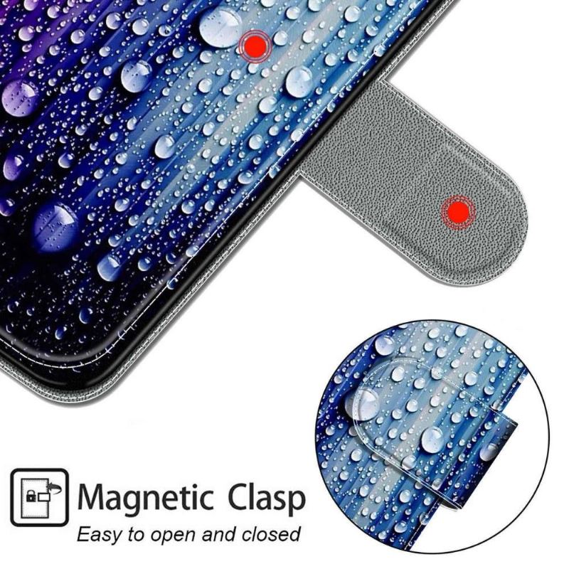 Flip Case Für Xiaomi Redmi Note 11 / Note 11S Wassertropfen