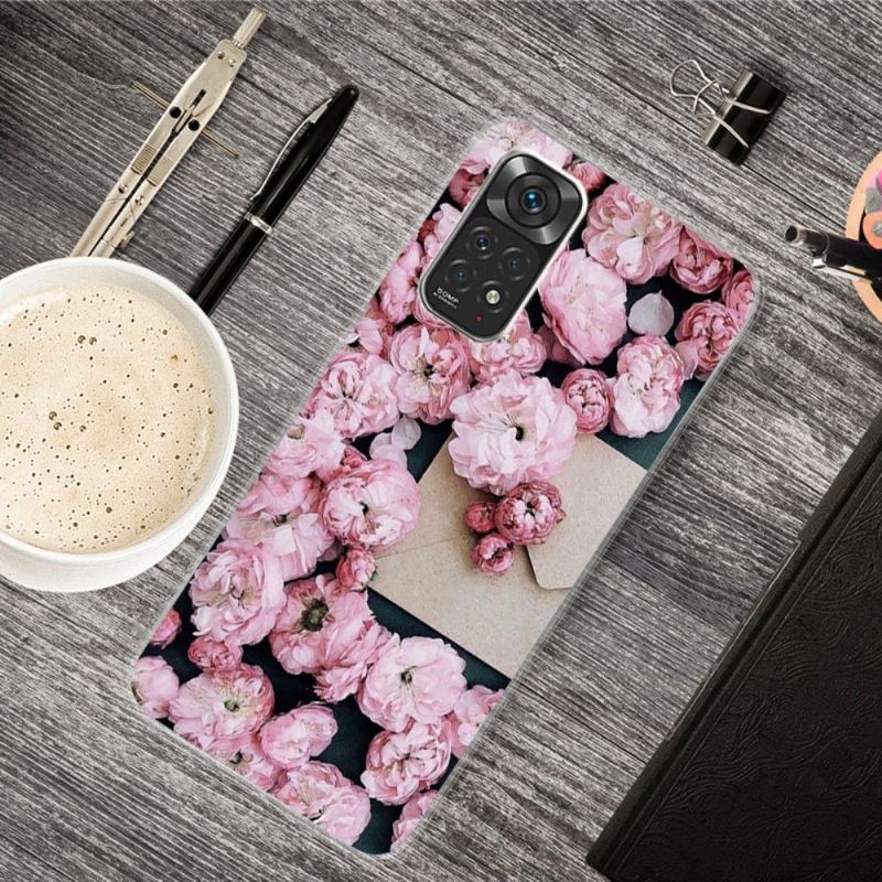 Handyhülle Für Xiaomi Redmi Note 11 / Note 11S Rosa Blume