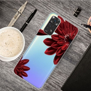 Handyhülle Für Xiaomi Redmi Note 11 / Note 11S Schutzhülle Rote Blütenblätter