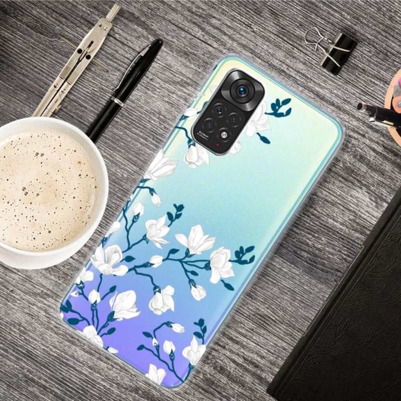 Hülle Für Xiaomi Redmi Note 11 / Note 11S Anti-Sturz Weiße Blumen